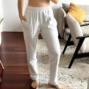 Yellow Label Yelabel jogger pants bodega pants size XS light gray 100% cotton